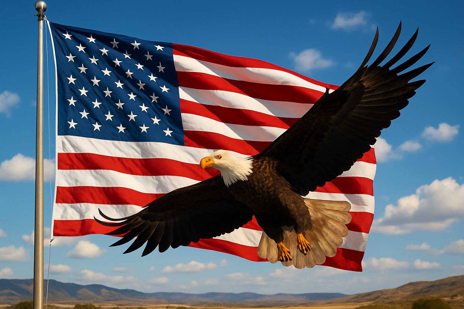 add an american flag